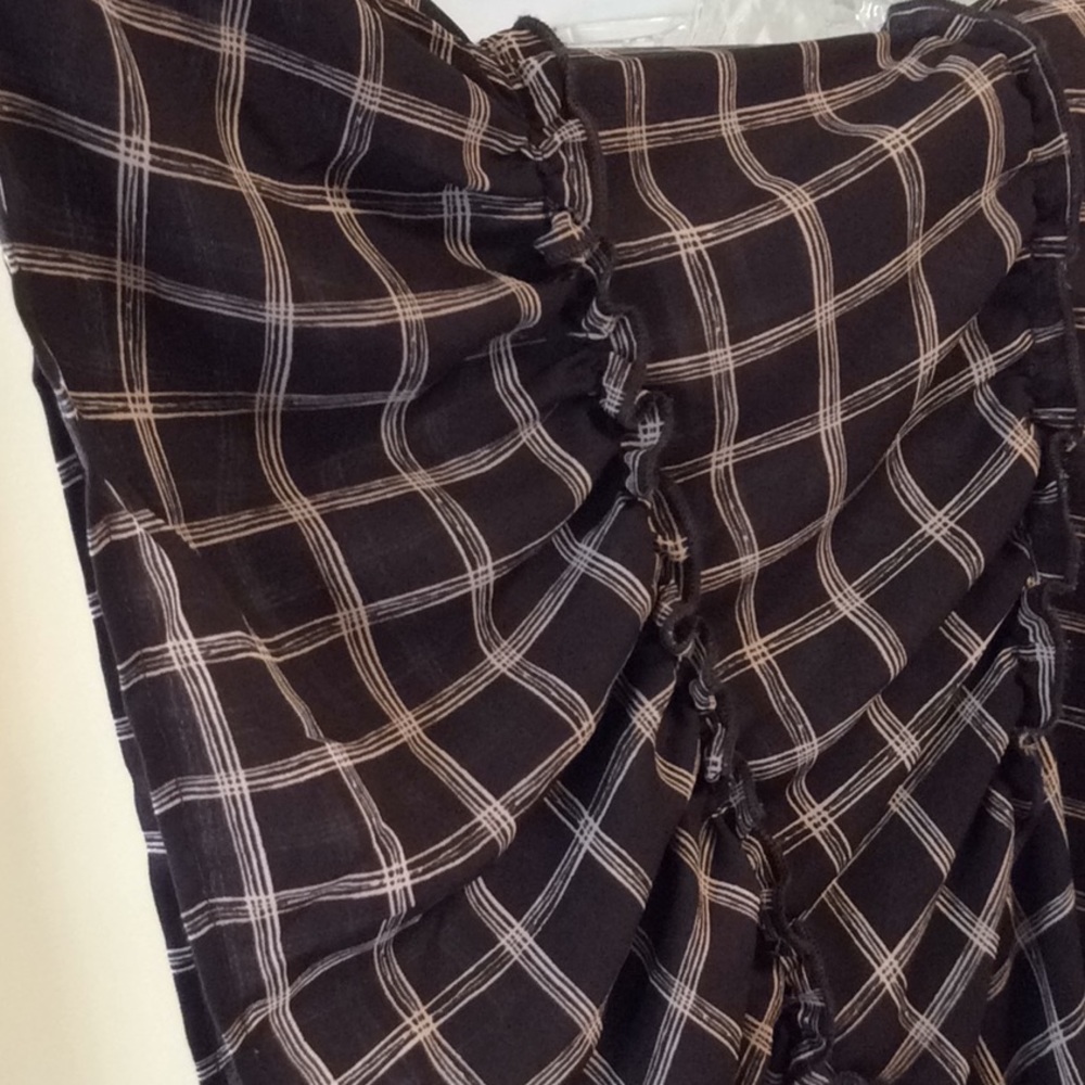 Black & White Check LOFT Outlet Small Shirt - Picture 3 of 8